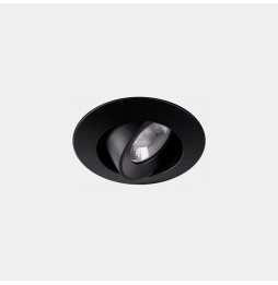 LedsC4 - Downlight Play Flat Round Adjustable 8.5 2700K CRI 90 8° negro IN IP20 / OUT IP23 511lm
