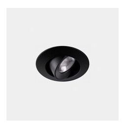 LedsC4 - Downlight Play Flat Round Adjustable 8.5 2700K CRI 90 8° negro IN IP20 / OUT IP23 511lm