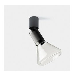 LedsC4 - Proyector Iris Spotlight superficie grande Cone 6.3 3000K CRI 90 21.1° ON-OFF negro 611lm