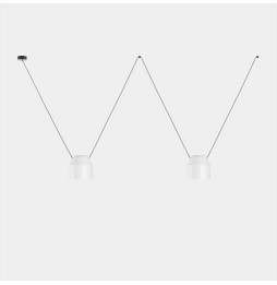 LedsC4 - Luminaria colgante Attic 2 cuerpos hexagonal Shape 1200mm Side E27 30 blanco 2170lm