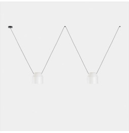LedsC4 - Luminaria colgante Attic 2 cuerpos hexagonal Shape 2200mm Side E27 30 blanco 2170lm