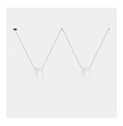 LedsC4 - Luminaria colgante Attic 2 cuerpos hexagonal Shape 2200mm Side E27 30 blanco 2170lm