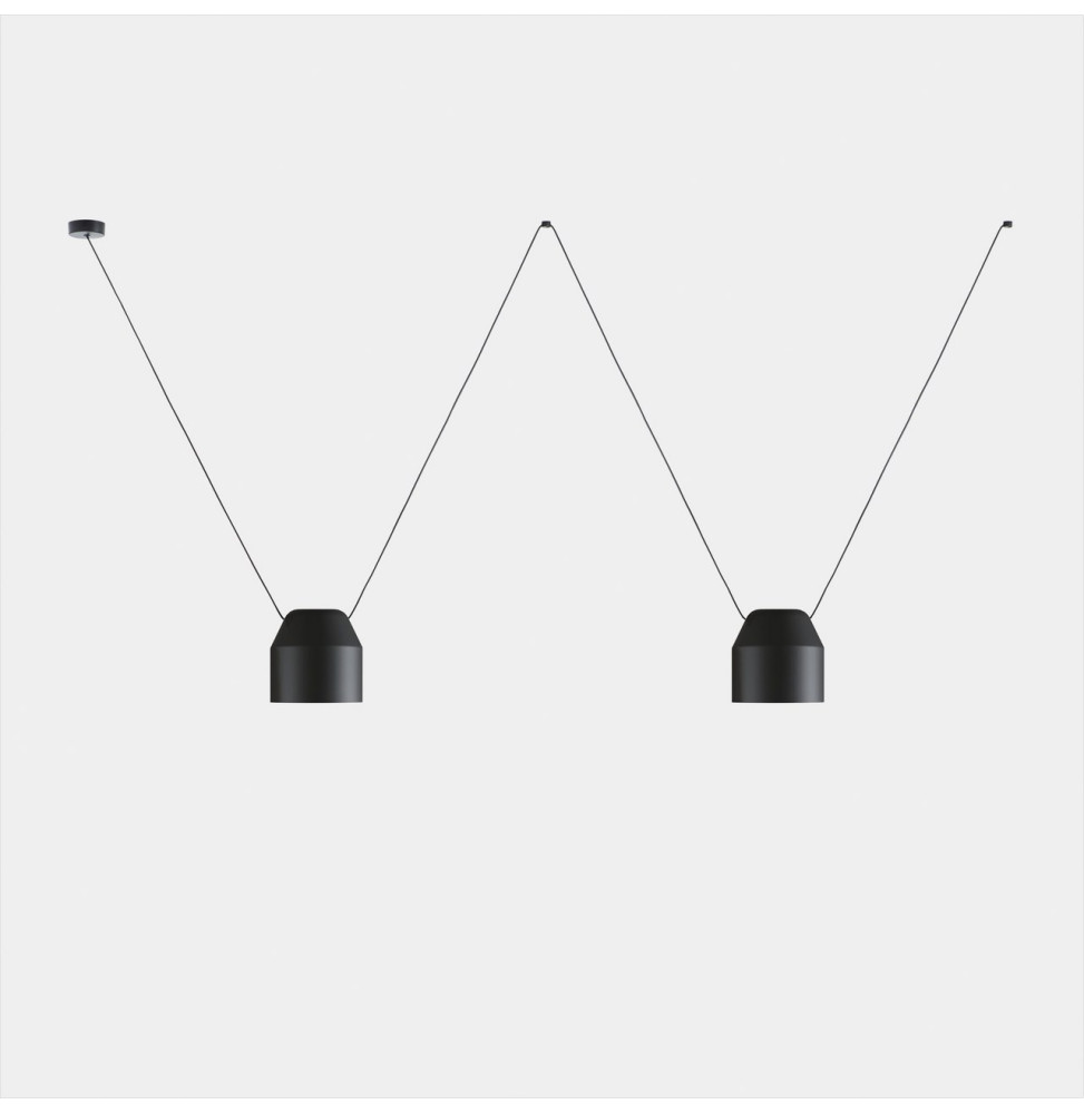 LedsC4 - Luminaria colgante Attic 2 cuerpos hexagonal Shape 1200mm Side E27 30 negro 2170lm LedsC4 - Luminaria colgante Attic 2 cuerpos hexagonal Shape 1200mm Side E27 30 negro 2170lm