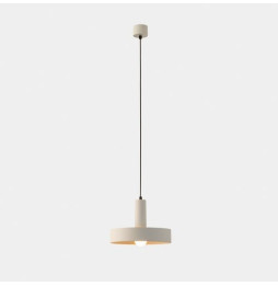 LedsC4 - Luminaria colgante Keops 1 cuerpo Tiny E27 15 blanco grisáceo 576lm