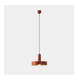 LedsC4 - Luminaria colgante Keops 1 cuerpo Tiny E27 15 rojo ladrillo 576lm