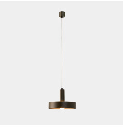 LedsC4 - Luminaria colgante Keops 1 cuerpo Tiny E27 15 gris parduzco 576lm