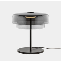 LedsC4 - Luminaria sobremesa Levels 2 cuerpos LED 14.7 SW 2700-3000-4000K 3 STEPS DIMMING negro 971lm