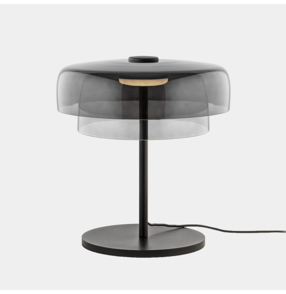 LedsC4 - Luminaria sobremesa Levels 2 cuerpos LED 14.7 SW 2700-3000-4000K 3 STEPS DIMMING negro 971lm