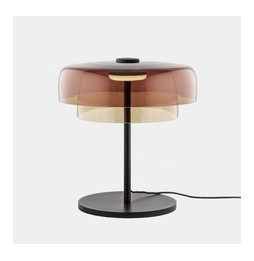 LedsC4 - Luminaria sobremesa Levels 2 cuerpos LED 14.7 SW 2700-3000-4000K 3 STEPS DIMMING negro 971lm