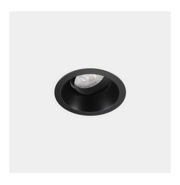 LedsC4 - Downlight Lite Deep ajustable Ø75 8.5 blanco cálido 2700K CRI 90 34º DALI-2/PUSH negro IP54 556lm