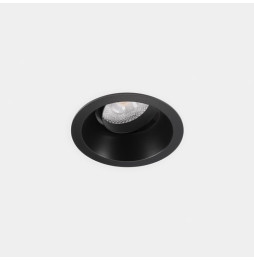 LedsC4 - Downlight Lite Deep ajustable Ø75 8.5 blanco cálido 3000K CRI 90 34º DALI-2/PUSH negro IP54 580lm
