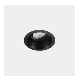 LedsC4 - Downlight Lite Deep ajustable Ø75 8.5 blanco cálido 3000K CRI 90 34º PHASE CUT negro IP54 580lm