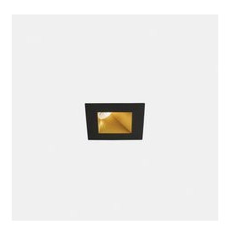 LedsC4 - Downlight PLAY Deco asimétrico cuadrado fijo 11,9W 2700K CRI90 29 DALI-2 negro/oro IP54 801lm