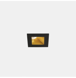 LedsC4 - Downlight PLAY Deco asimétrico cuadrado fijo 11,9W 2700K CRI90 28,9 oro/negro IP54 769lm