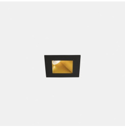 LedsC4 - Downlight PLAY Deco asimétrico cuadrado fijo 11,9W 2700K CRI90 28,9 oro/negro IP54 769lm