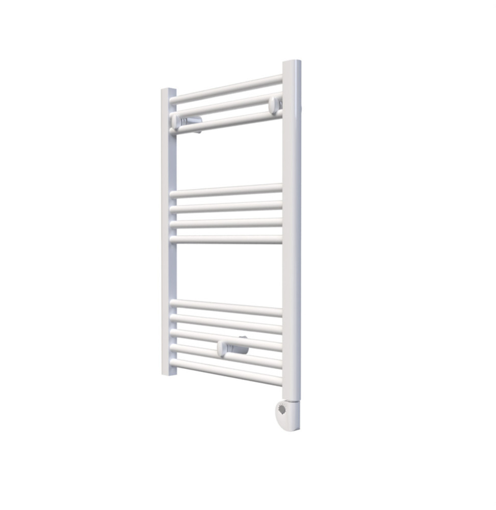 ROINTE - Radiador toallero eléctrico ELBA SHORTY 500W 500x850mm blanco RAL 9016