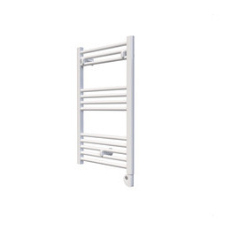 ROINTE - Radiador toallero eléctrico ELBA SHORTY 500W 500x850mm blanco RAL 9016