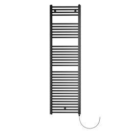 ROINTE - Radiador toallero eléctrico ELBA CABLE 50x172cm negro