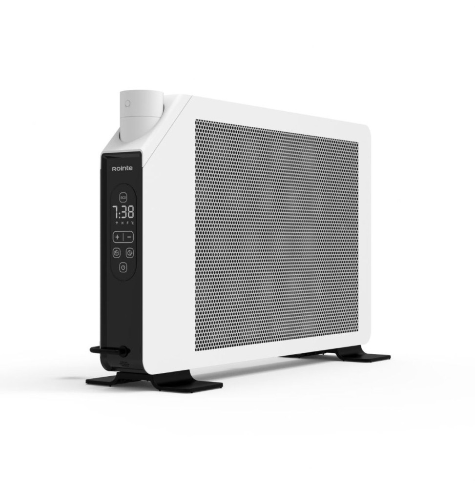 ROINTE - Convector digital portátil eléctrico GIRO para calentar espacios de forma rápida y segura blanco