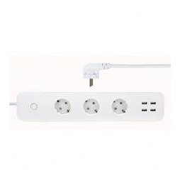 NAVIGATOR - Enchufe SMART GRETA3 3AC + 4 USB 220-240V 50-60Hz 350x72x50mm blanco