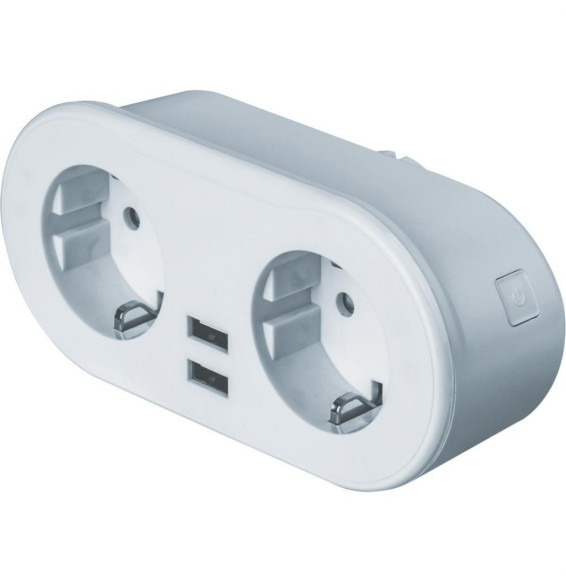 NAVIGATOR - Enchufe SMART GRETA2 2AC + 3 USB 220-240V 50-60Hz 135x64x78mm blanco