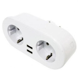 NAVIGATOR - Enchufe SMART GRETA2 2AC + 3 USB 220-240V 50-60Hz 135x64x78mm blanco