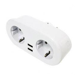 NAVIGATOR - Enchufe SMART GRETA2 2AC + 3 USB 220-240V 50-60Hz 135x64x78mm blanco