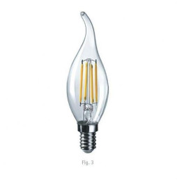 Lámpara Led MARTE E14 4W 2700K 400lm PF -0,50 CRI -80Ra 50-60Hz IP65 35x110mm