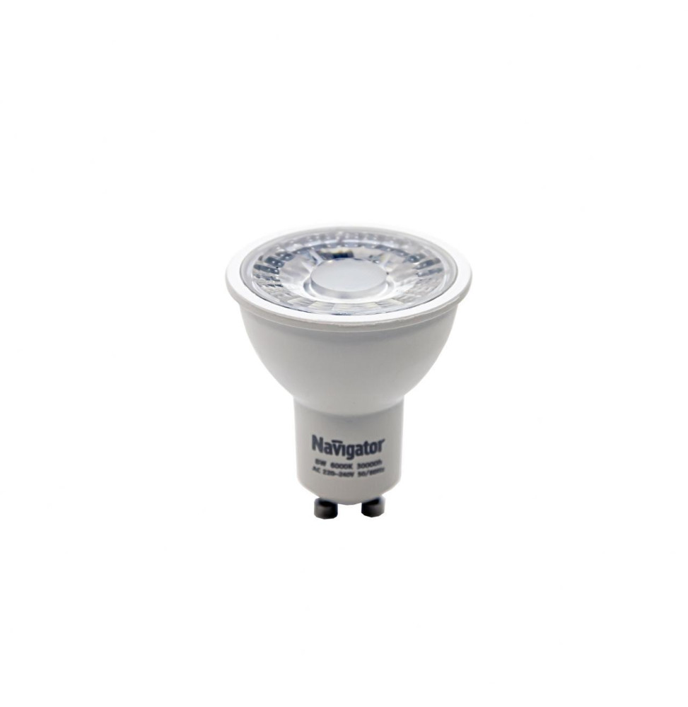 Lámpara dicroica Led XENA GU10 8W 4200K 220-240V 800lm PF -0,50 CRI -80Ra 50-60Hz IP20 50x56mm