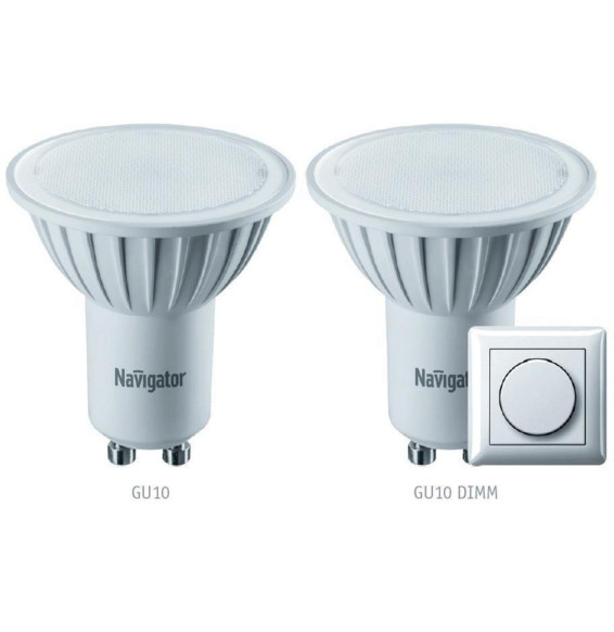 Lámpara dicroica Led BORA GU10 7W 3000K 180-250V 630lm PF -0,50 CRI -80Ra 50-60Hz IP20 regulable 50x50mm