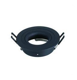 NAVIGATOR - Aro empotrable CALIPSO IP20 aluminio negro 93x28mm para lámparas dicroicas
