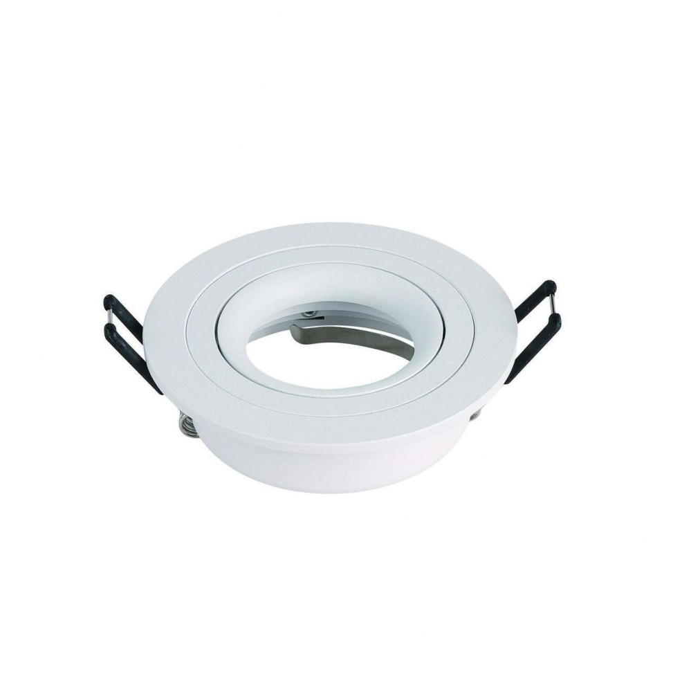 NAVIGATOR - Aro empotrable CALIPSO IP20 aluminio blanco 93x28mm para lámparas dicroicas