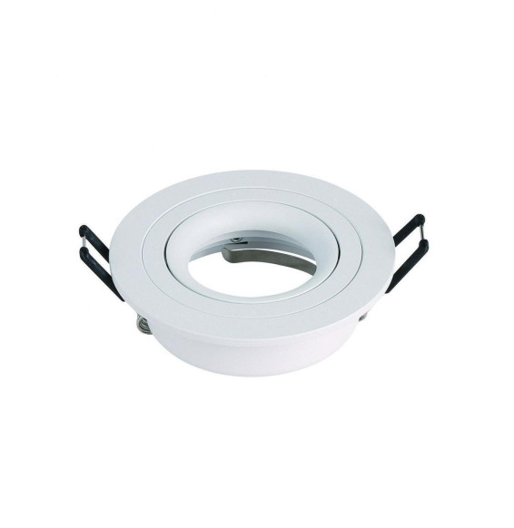 NAVIGATOR - Aro empotrable CALIPSO IP20 aluminio blanco 93x28mm para lámparas dicroicas