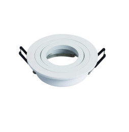 NAVIGATOR - Aro empotrable ICARO IP20 aluminio blanco 93x28mm para lámparas dicroicas
