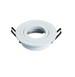 NAVIGATOR - Aro empotrable ICARO IP20 aluminio blanco 93x28mm para lámparas dicroicas
