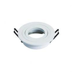 NAVIGATOR - Aro empotrable ICARO IP20 aluminio blanco 93x28mm para lámparas dicroicas