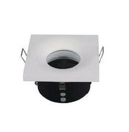 NAVIGATOR - Aro CIRA SQUARE IP65 aluminio blanco 85x50mm para lámparas dicroicas con portalámparas GU10