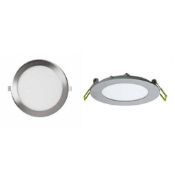 Downlight ROMA PL 18W 4200K 85-265V 1550lm PF -0,90 CRI -80Ra 50-60Hz IP40 225x15mm plata