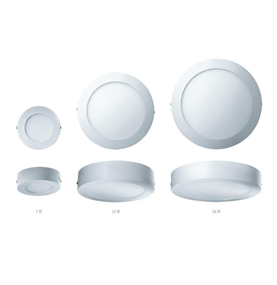 Downlight VIENA 7W 4200K 85-265V 450lm PF -0,90 CRI -80Ra 50-60Hz IP40 120x40mm blanco