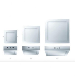 Downlight PRAGA 7W 6000K 85-265V 490lm PF -0,90 CRI -80Ra 50-60Hz IP40 120x120x40mm blanco