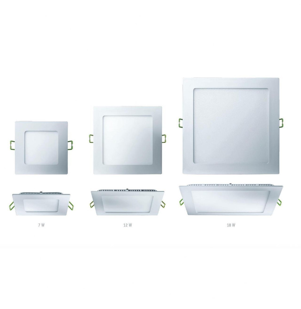 Downlight BERNA 24W 3000K 85-265V 1900lm PF -0,90 CRI -80Ra 50-60Hz IP40 300x300x15mm blanco