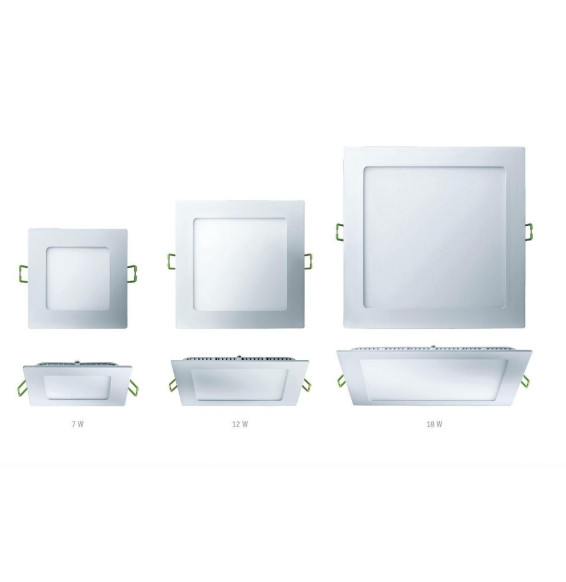 Downlight BERNA 24W 3000K 85-265V 1900lm PF -0,90 CRI -80Ra 50-60Hz IP40 300x300x15mm blanco