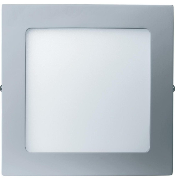 Downlight BERNA 7W 6000K 85-265V 490lm PF -0,90 CRI -80Ra 50-60Hz IP40 120x120x15mm plata