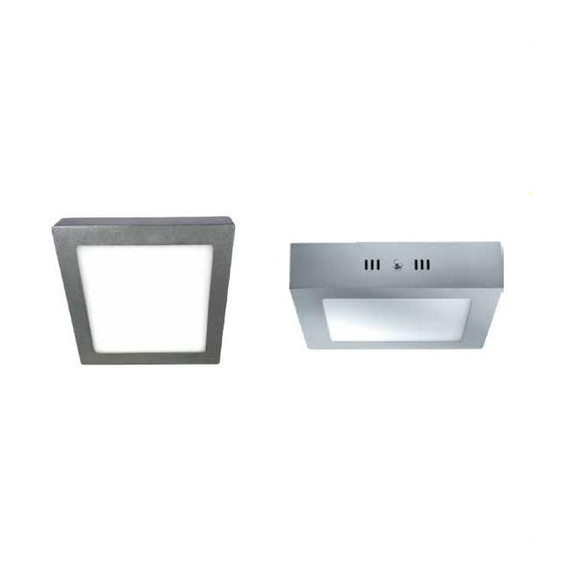 Downlight PRAGA PL 7W 6000K 85-265V 490lm PF -0,90 CRI -80Ra 50-60Hz IP40 120x120x40mm plata