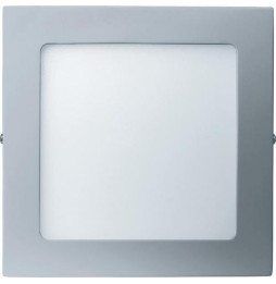 Downlight BERNA 7W 4200K 85-265V 470lm PF -0,90 CRI -80Ra 50-60Hz IP40 120x120x15mm plata