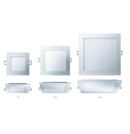 Downlight BERNA 24W 4200K 85-265V 2000lm PF -0,90 CRI -80Ra 50-60Hz IP40 300x300x15mm blanco