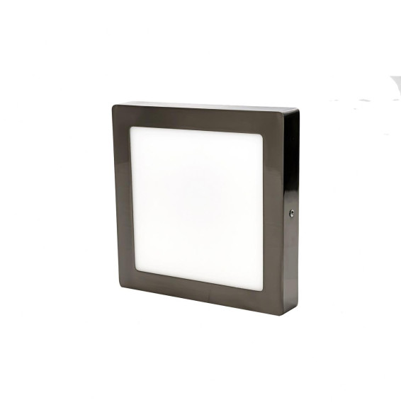 Downlight PRAGA NQ 18W 3000K 85-265V 1500lm PF -0,90 CRI -80Ra 50-60Hz IP40 225x225x40mm plata