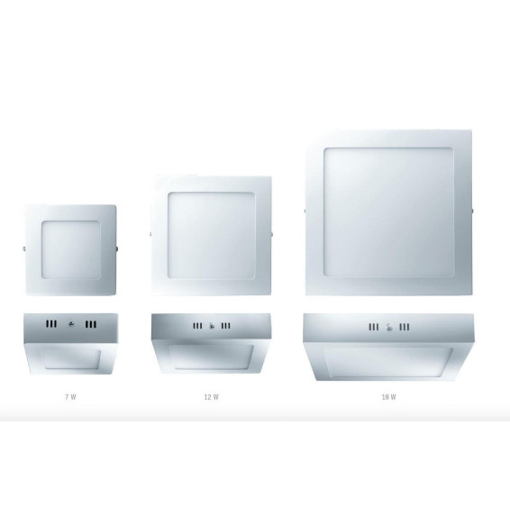 Downlight PRAGA 12W 4200K 85-265V 920lm PF -0,90 CRI -80Ra 50-60Hz IP40 120x170x40mm blanco