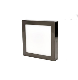 Downlight PRAGA NQ 18W 4200K 85-265V 1550lm PF -0,90 CRI -80Ra 50-60Hz IP40 225x225x40mm plata