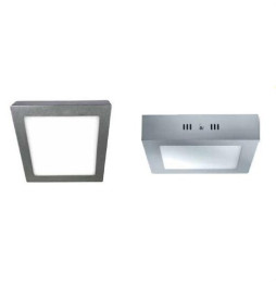 Downlight PRAGA PL 18W 3000K 85-265V 1500lm PF -0,90 CRI -80Ra 50-60Hz IP40 225x225x40mm plata